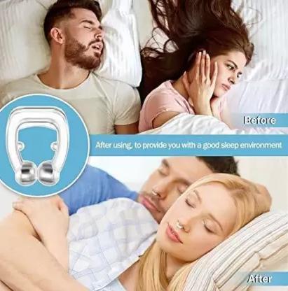 Anti Snoring Nose Clip Device for Men Women Nasal Strips Stops Snoring Stopper Anti-snoring Device (Nose Clip) Pack Of 2