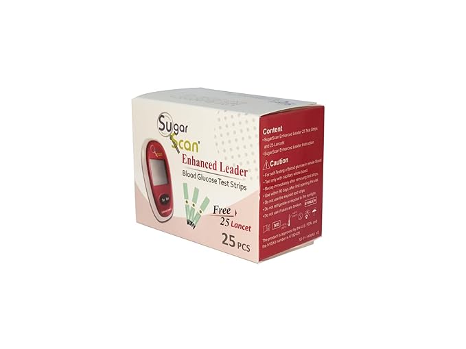 Thyrocare Sugarscan 25 Blood Glucose Test Strip with 25 Lancet Free