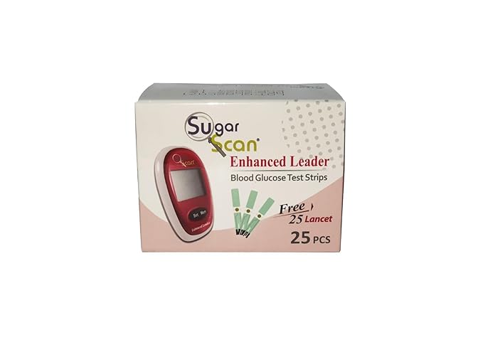 Thyrocare Sugarscan 25 Blood Glucose Test Strip with 25 Lancet Free