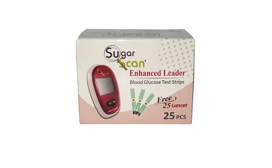 Thyrocare Sugarscan 25 Blood Glucose Test Strip with 25 Lancet Free